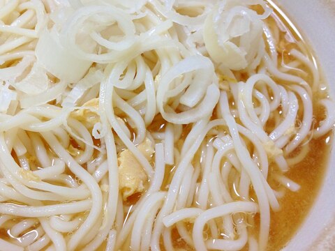 お腹にやさしく温まる◎ネギ玉にゅうめん